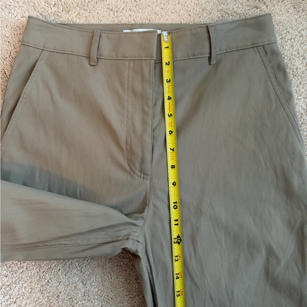 Theory Project Twill Cargo Khaki Pants Wide Leg Women's Size 6 - Picture 10 of 12